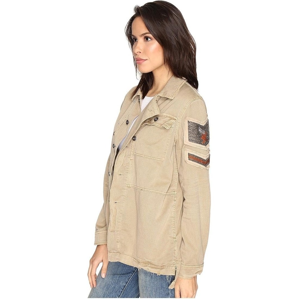 Free People Utility Oversized Military Jacket Shacket Size Small - Picture 2 of 13